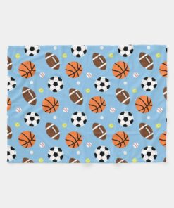 Balls Sports Themed Pattern For Boys Blanket