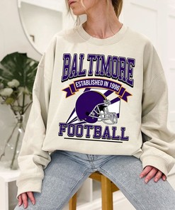Baltimore Football Sweatshirt, Vintage Baltimore Football Crewneck Sweatshirt, American Football Fan, NFL Shirt