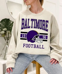 Baltimore Football Sweatshirt, Vintage Retro Baltimore Football Crewneck Sweatshirt, American Football Fan, NFL Shirt