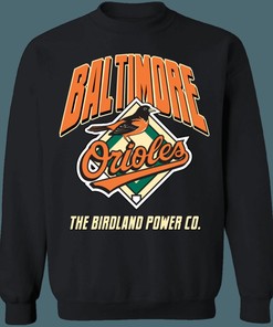 Baltimore Orioles BIRDLAND Vintage MLB Sweatshirt Hoodie Shirt Gifts for Fans