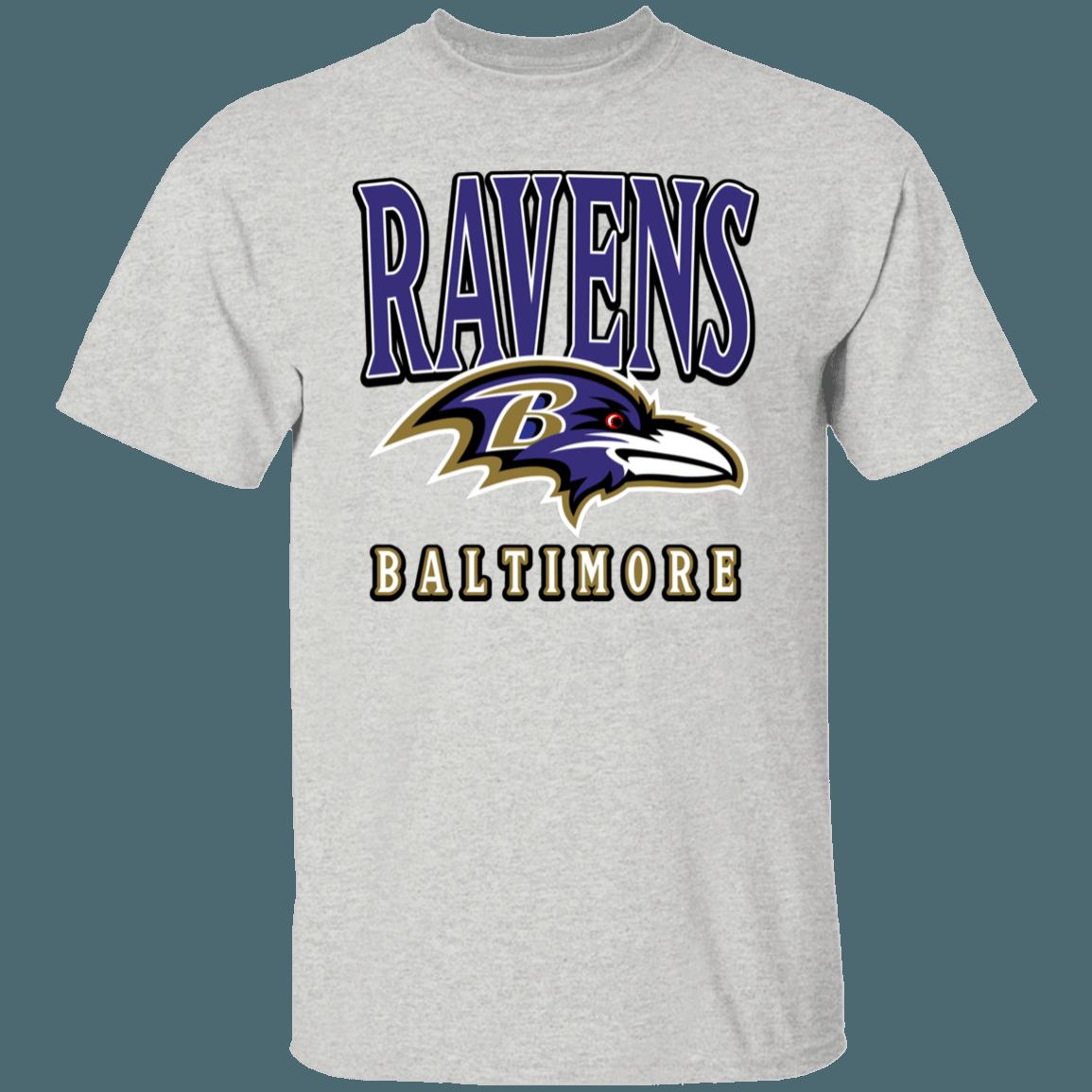 Baltimore Ravens Vintage NFL T-Shirt Sweatshirt Hoodie Gifts for Fans - Image 3