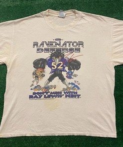 Baltimore Ravens Vintage Style 90s NFL Tshirt Pullover Hoodie Crewneck Sweatshirt Reprinted Full Color Full Size Gifts For NFL Fans