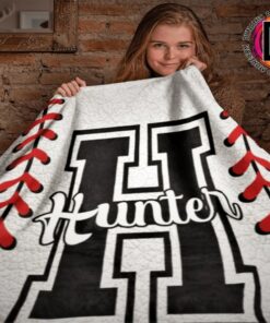 Baseball Blanket, Baseball Gift, Baseball Gift For Boys, Custom Sports Gift, Team Gifts, Sports Blanket