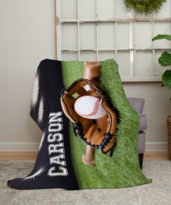 Baseball Blanket, Baseball Room Decor, Baseball Baby Gift, Sports Gift