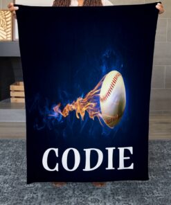 Baseball Blanket, Blanket Personalized, Baseball Dad Gift