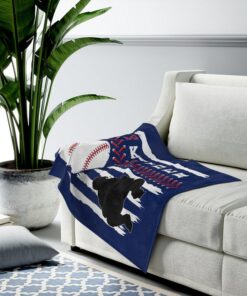 Baseball Blanket Personalized, Baseball Gift For Boys, Baseball Flag, Custom Sports Gift, Team Gifts, Sports Blanket, Baseball Bedding