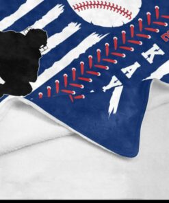 Baseball Blanket Personalized, Baseball Gift For Boys, Baseball Flag, Custom Sports Gift, Team Gifts, Sports Blanket, Baseball Bedding