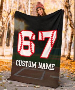 Baseball Blanket - Softball Blanket, Softball Adult Kid Blanket - Baseball Gifts Her Him