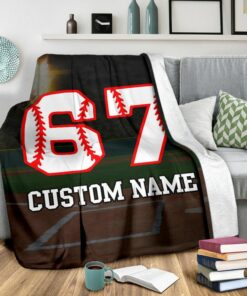Baseball Blanket - Softball Blanket, Softball Adult Kid Blanket - Baseball Gifts Her Him