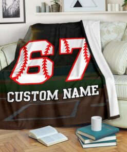 Baseball Blanket - Softball Blanket, Softball Adult Kid Blanket - Baseball Gifts Her Him