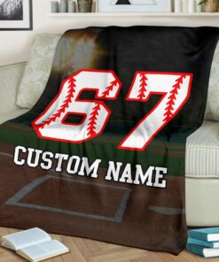 Baseball Blanket - Softball Blanket, Softball Adult Kid Blanket - Baseball Gifts Her Him