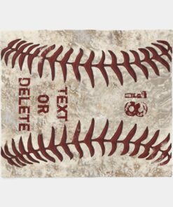 Baseball Blanket With Your Number And Name