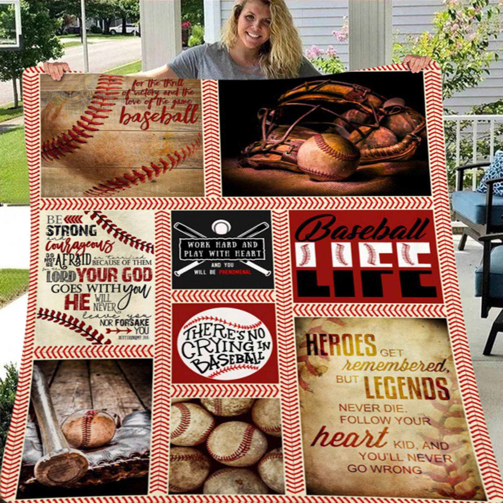Baseball Flannel Bed Blanket For Bedroom Living Rooms Sofa Couch