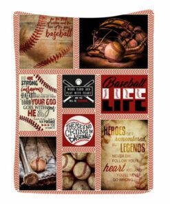 Baseball Flannel Bed Blanket For Bedroom Living Rooms Sofa Couch