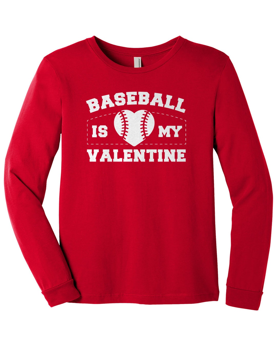 Baseball Is My Valentine - Kids' Youth Long Sleeve T-shirt