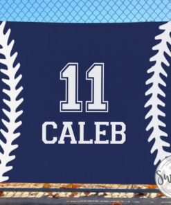 Baseball Name Blanket Personalized, Custom Name Baseball Blanket, Gift For Baseball Player, Gift For Baseball