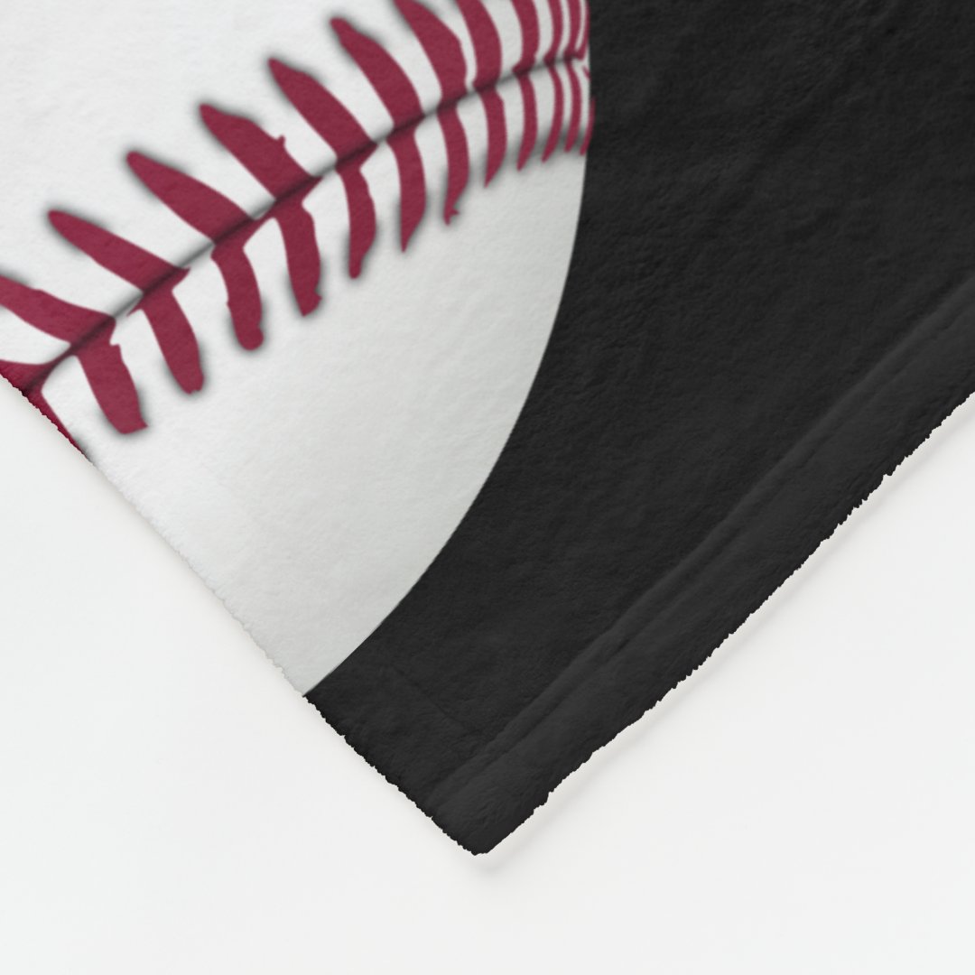 Baseball Sports Lovers Add Your Own Name Or Text Blanket