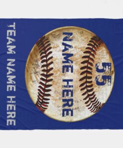 Baseball Team Gifts Baseball Blanket