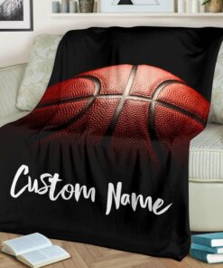 Basketball Custom Name Blanket, Basketball Fleece Blanket, Basketball Kid Blanket