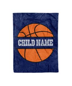 Basketball Player - Personalized Custom Fleece And Sherpa Blankets With Your Child'S Or Family Name