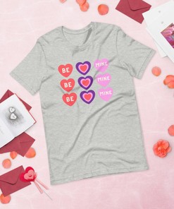 Be Mine Hearts Shirt Sweatshit Hoodie, V-Day, Teacher Gift, Partner Gift, Trendy Unisex