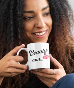 Beauty And The Beard Mug Set, Valentines Gift For Him, Funny Valentines, Couples Mug Set, Gift For Boyfriend, Gift For Girlfriend