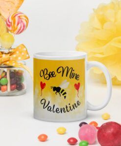 Bee Mine Valentine Mug, Valentines Day Mugs, Love Mug, Bee Mugs - Xoxo Mug - Valentines Mug
