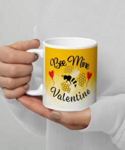 Bee Mine Valentine Mug, Valentines Day Mugs, Love Mug, Bee Mugs - Xoxo Mug - Valentines Mug