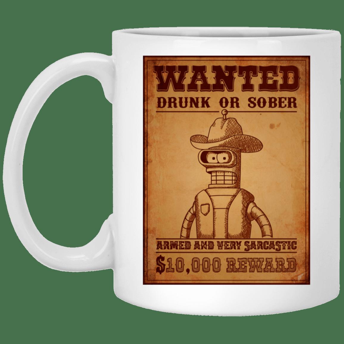 Bender Wanted Mug Gifts for Friends, Gifts for Valentine Day, Coulpe Gifts