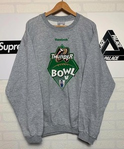 Berlin Thunder Bowl NFL Vintage Grey Tshirt Pullover Hoodie Crewneck Sweatshirt Reprinted Full Color Full Size Gifts For Fans