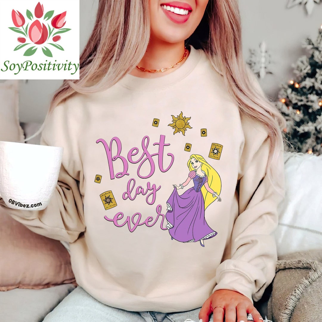 Best Day Ever Rapunzel Sweatshirt, Rapunzel Tangled Sweater, Flynn Rapunzel Hoodie, Princess Sweatshirt, Disney Princess, Disney Hoodie