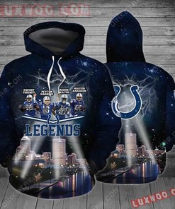 Best Selling Indianapolis 3D All Over Print Zip Hoodie, Perfect Gift For Nfl Fans