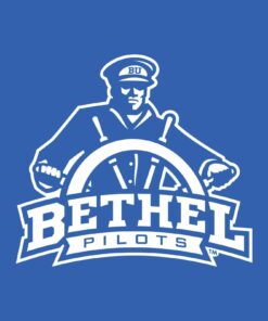 Bethel University Pilots Primary Logo Shirt Sweatshirt Pullover Hoodie Reprinted Full Color Full Size