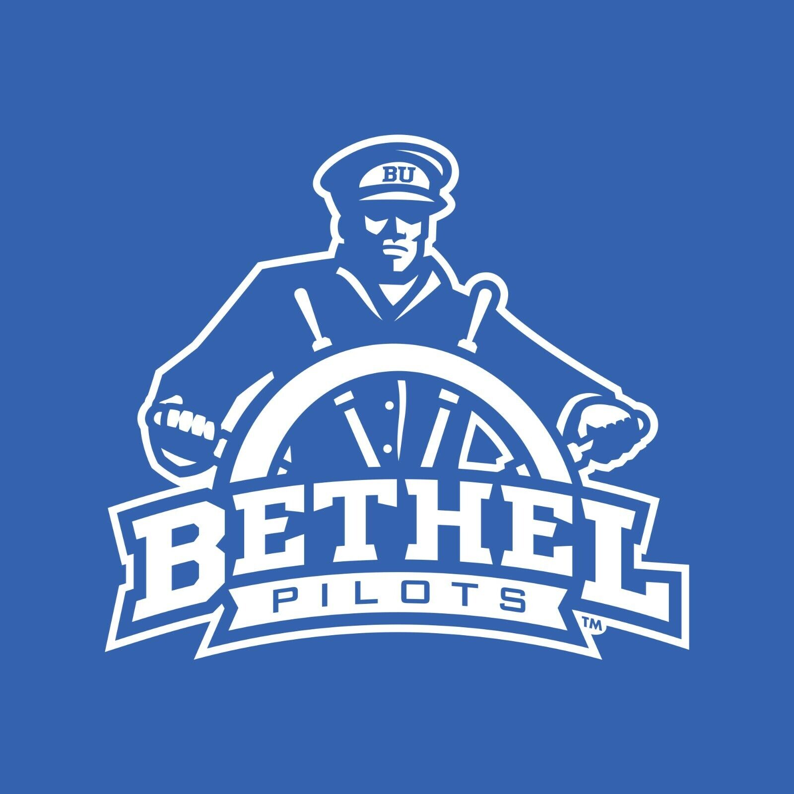Bethel University Pilots Primary Logo Shirt Sweatshirt Pullover Hoodie Reprinted Full Color Full Size