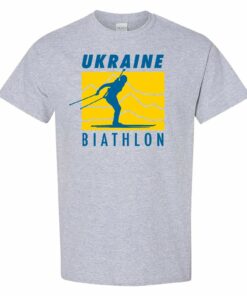 Biathlon Ukraine - Winter Competition Shirt Sweatshirt Pullover Hoodie Reprinted Full Color Full Size