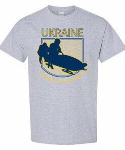 Bobsledding Ukraine - Winter Sports Games Shirt Sweatshirt Pullover Hoodie Reprinted Full Color Full Size