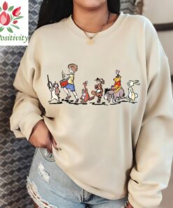 Boo Winnie Characters Shirt, Walt Disney World Vintage Halloween Printed Shirt, Disney Vacation Shirt, Disney Balloon Shirt