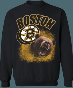 Boston Bruins Vintage NHL Crewneck Sweatshirt Hoodie Shirt Gifts for Fans