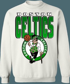 Boston Celtics GRADIENT Retro NBA Crewneck Sweatshirt Hoodie Shirt Gifts for Fans