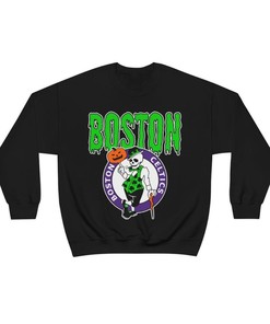 Boston Celtics HALLOWEEN Retro NBA Crewneck Sweatshirt Hoodie Shirt Gifts for Fans