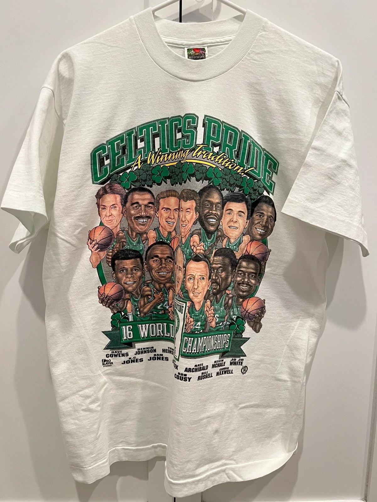 Boston Celtics Pride Tshirt Hoodie Crewneck Sweatshirt Reprinted Full Color Full Size Gifts for NBA Fans