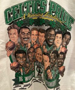 Boston Celtics Pride Tshirt Hoodie Crewneck Sweatshirt Reprinted Full Color Full Size Gifts for NBA Fans
