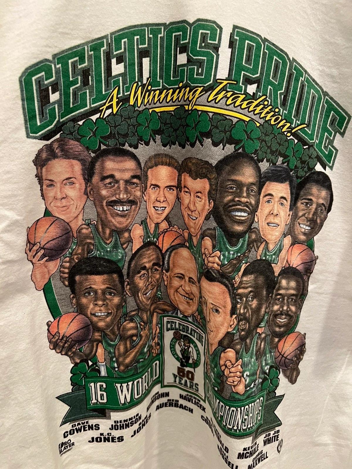 Boston Celtics Pride Tshirt Hoodie Crewneck Sweatshirt Reprinted Full Color Full Size Gifts for NBA Fans