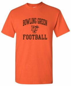 Bowling Green Falcons Arch Logo Football University College Shirt Sweatshirt Pullover Hoodie Reprinted Full Color Full Size