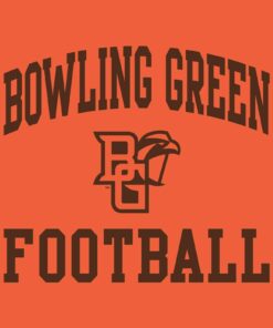 Bowling Green Falcons Arch Logo Football University College Shirt Sweatshirt Pullover Hoodie Reprinted Full Color Full Size