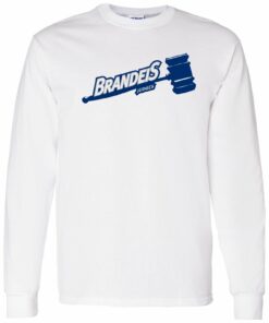 Brandeis Judges Primary Logo Licensed Shirt Sweatshirt Pullover Hoodie Reprinted Full Color Full Size