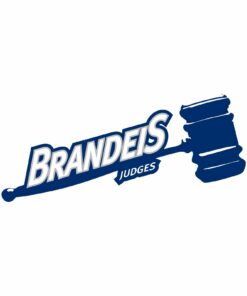 Brandeis Judges Primary Logo Licensed Shirt Sweatshirt Pullover Hoodie Reprinted Full Color Full Size