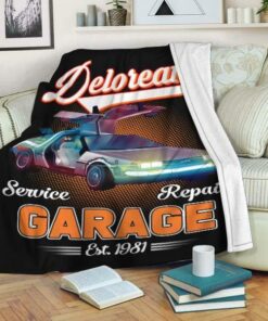 Btf Blanket Back To The Future De Lorean Gmc Flux Capacity