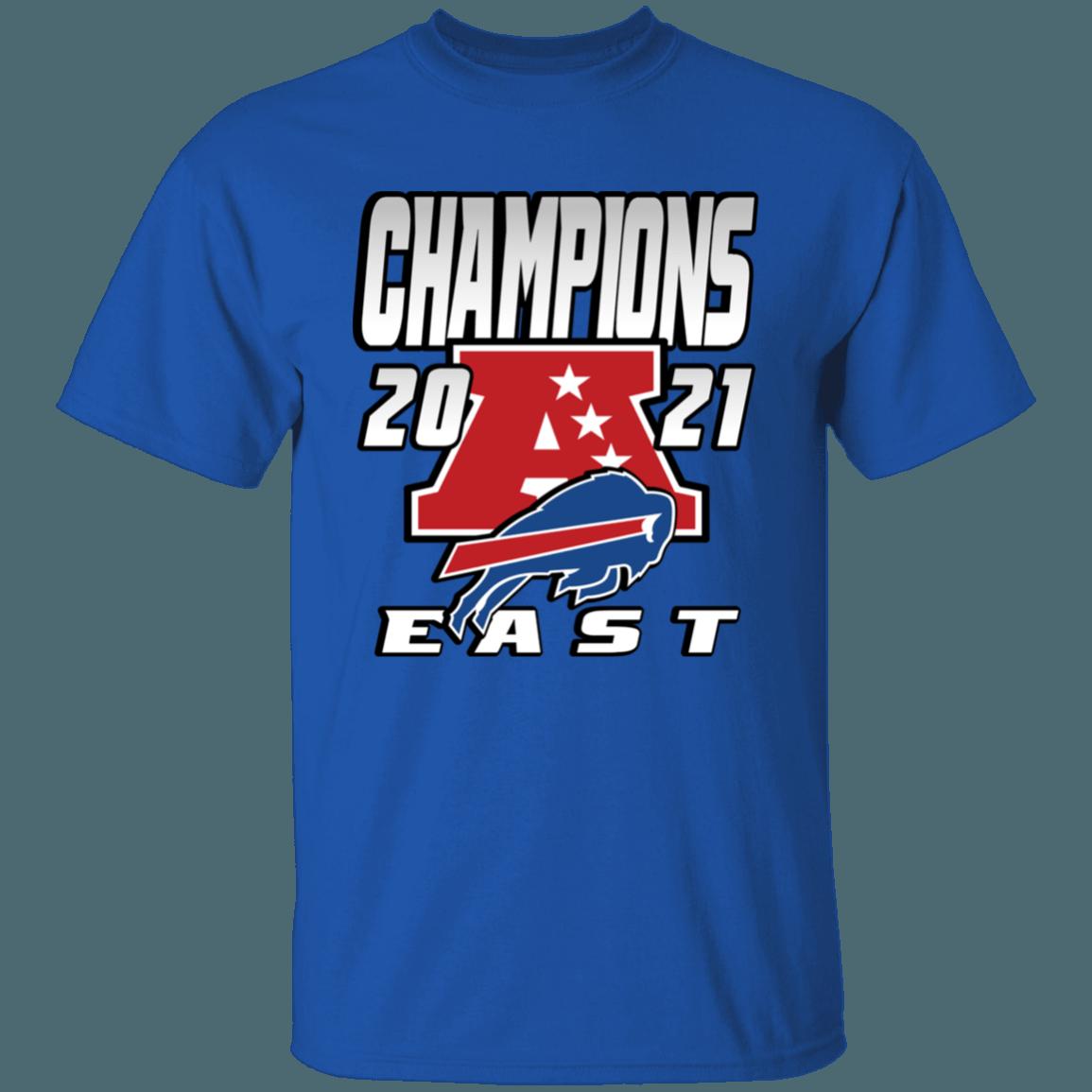 Buffalo Bills 2021 AFC East Division Champions Retro NFL T-Shirt Sweatshirt Hoodie Gifts for Fans - Image 2