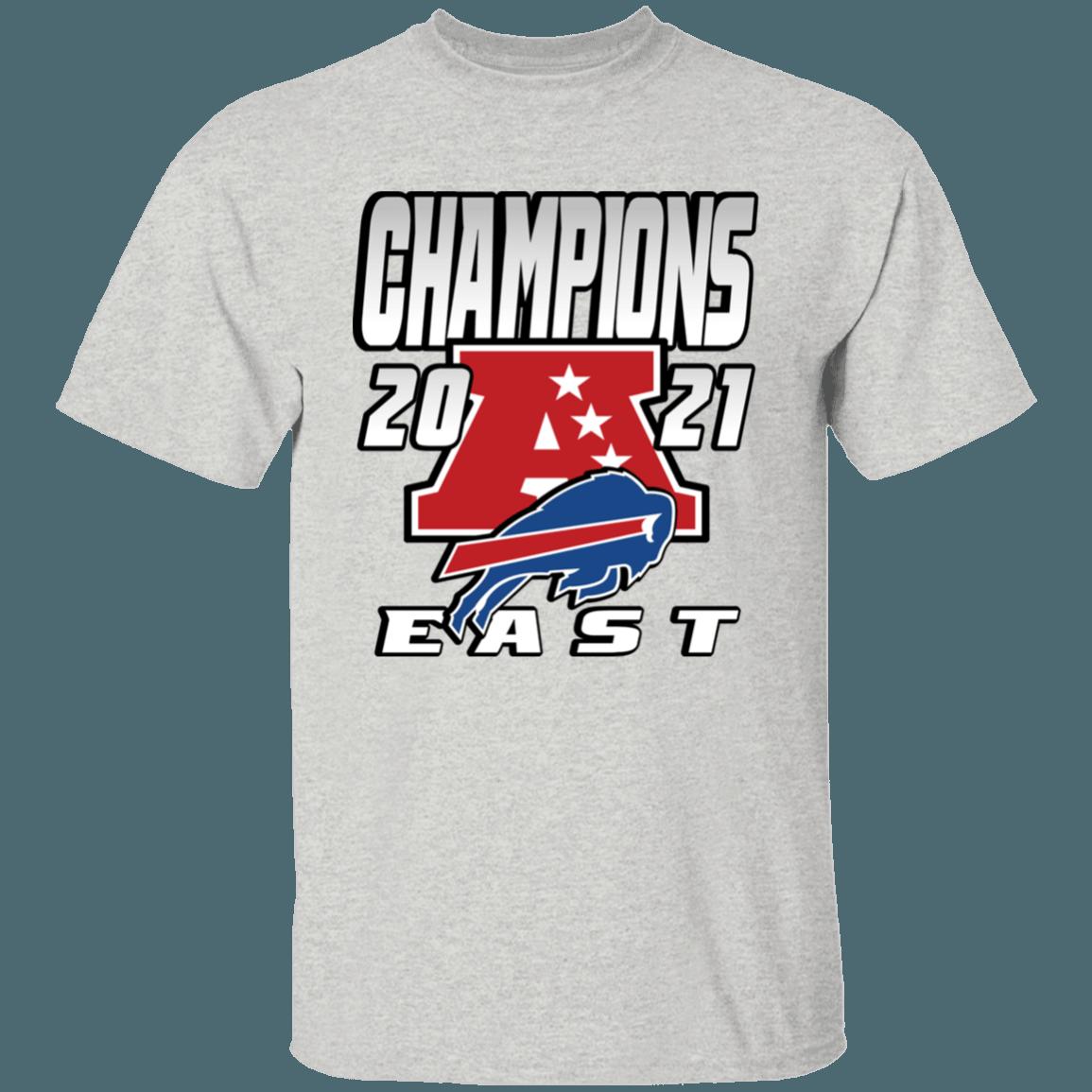 Buffalo Bills 2021 AFC East Division Champions Retro NFL T-Shirt Sweatshirt Hoodie Gifts for Fans - Image 3